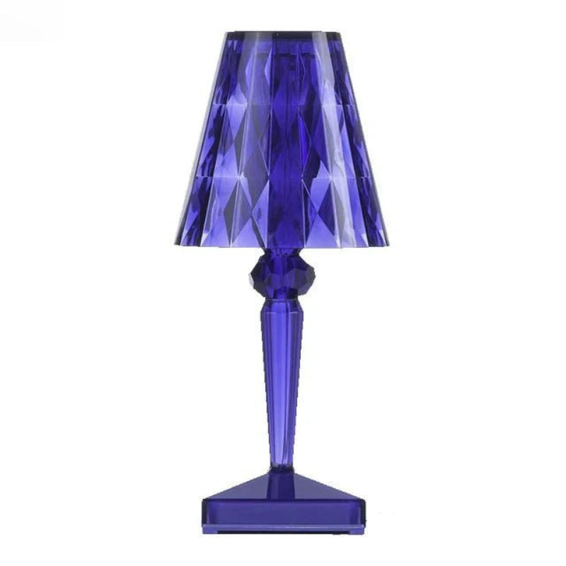 Diamond Modern Acrylic Table Lamp – Rechargeable Cordless Design for Elegant Spaces