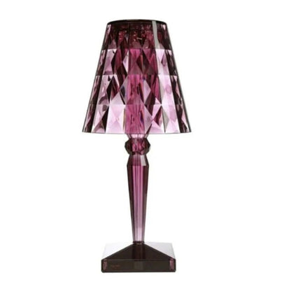 Diamond Modern Acrylic Table Lamp – Rechargeable Cordless Design for Elegant Spaces