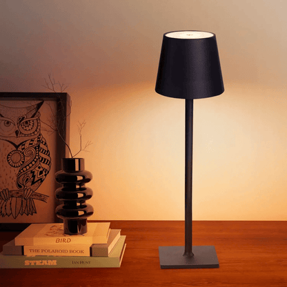 Capri Modern Aluminum Lamp – Cordless Design for Cozy Ambient Lighting