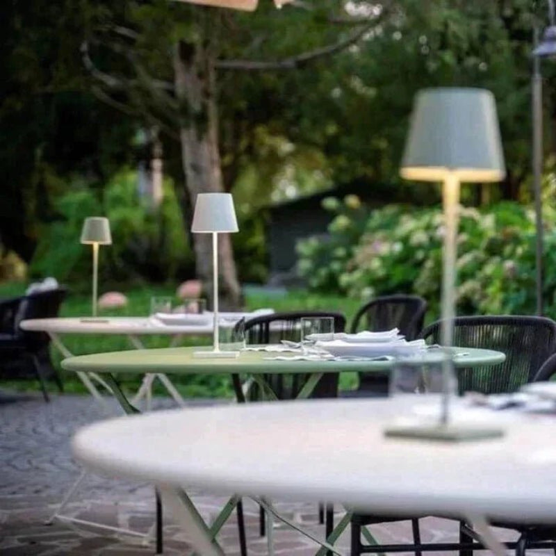 Capri Modern Aluminum Lamp – Cordless Design for Cozy Ambient Lighting