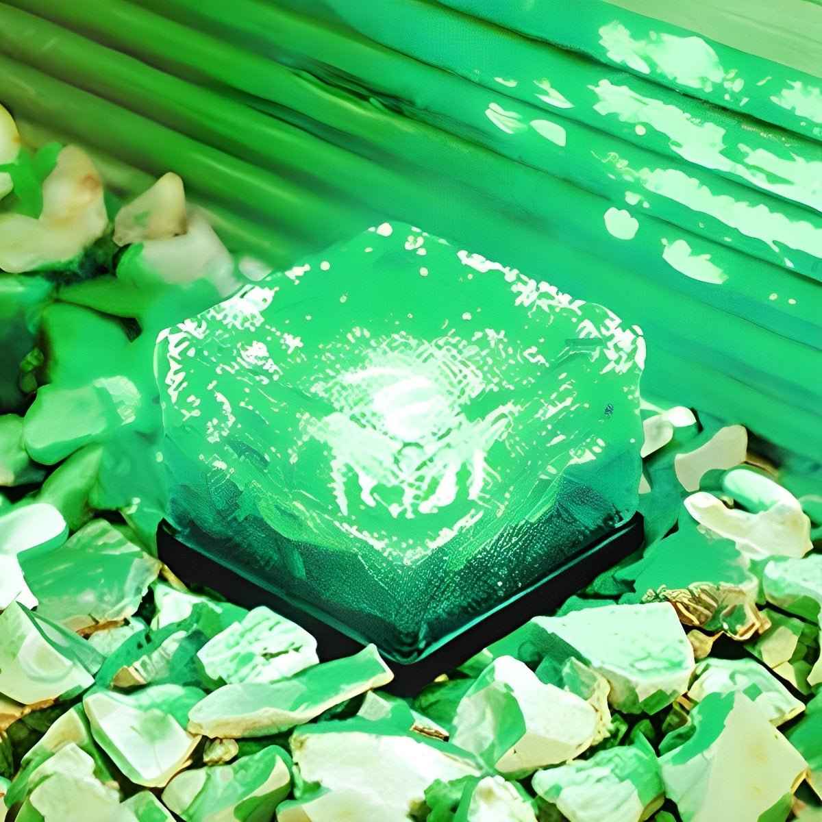 Frostiva Solar Garden Lights Ice Cube Outdoor Pathway Illumination