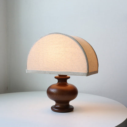 Ember Root Modern Brown Table Lamp with Solid Ash Wood