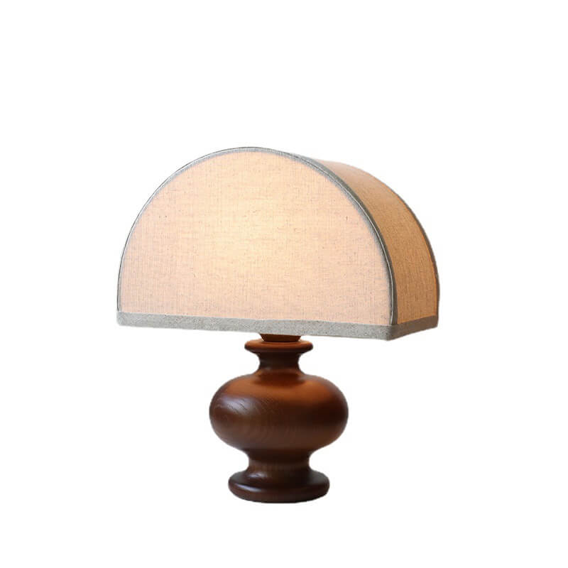 Ember Root Modern Brown Table Lamp with Solid Ash Wood