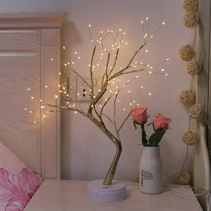 Elowen Home Decor LED Night Light Elegant Tree Design for Cozy Ambiance