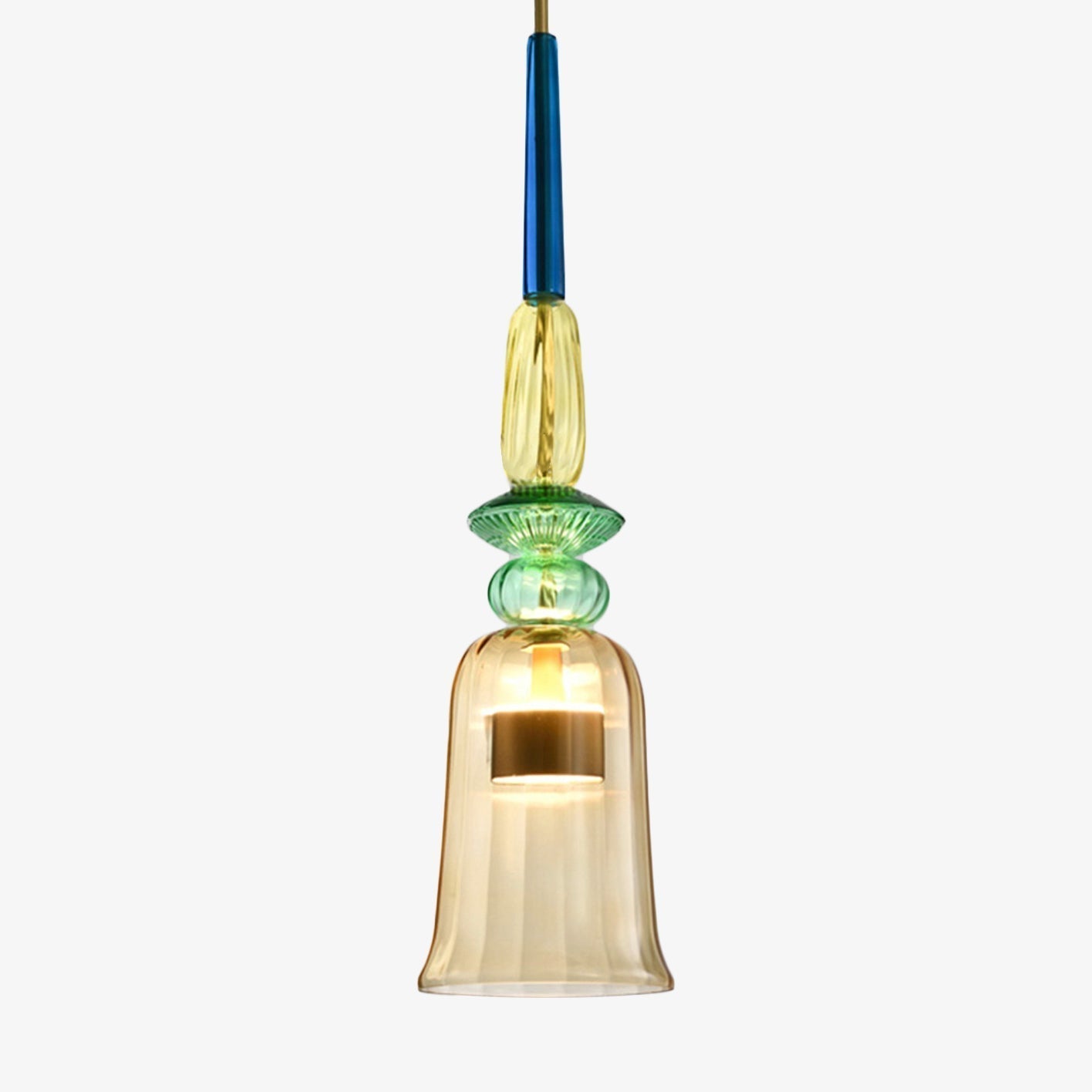 Esola Stylish Kitchen Pendant Lighting – Colorful Glass Design for Modern Spaces