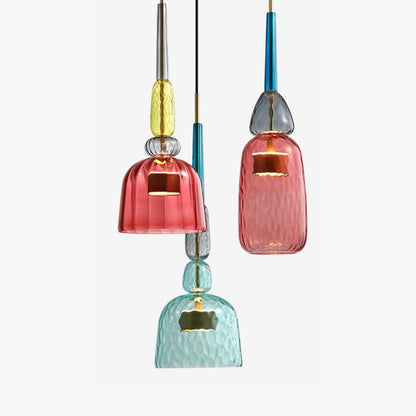 Esola Stylish Kitchen Pendant Lighting – Colorful Glass Design for Modern Spaces