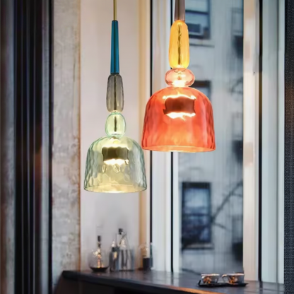 Esola Stylish Kitchen Pendant Lighting – Colorful Glass Design for Modern Spaces