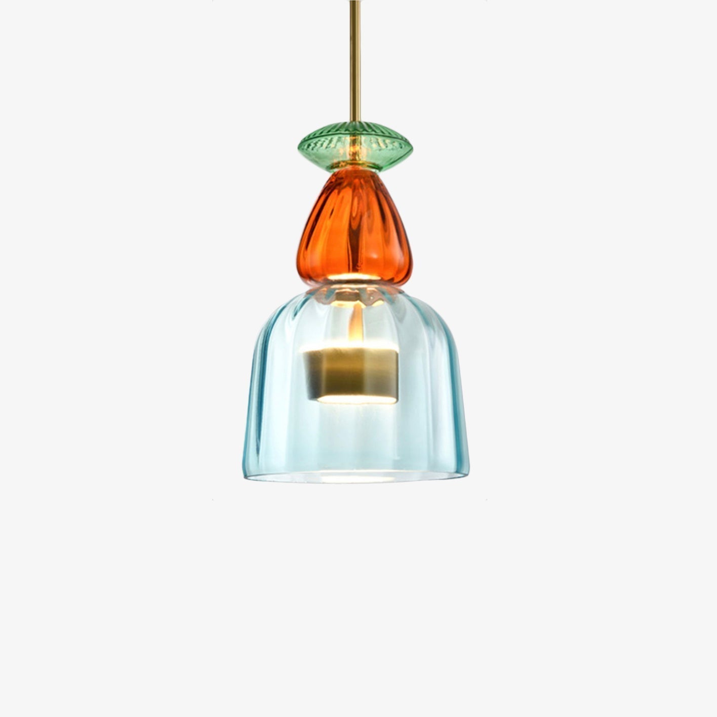Esola Stylish Kitchen Pendant Lighting – Colorful Glass Design for Modern Spaces