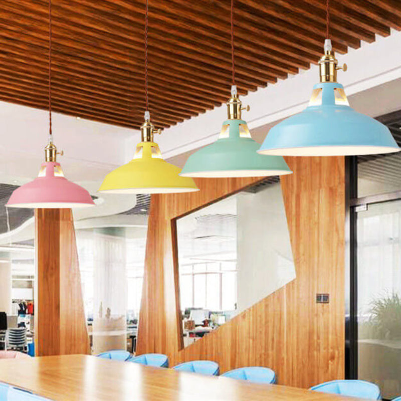 Evy Industrial Kitchen Pendant Lighting – Colorful Adjustable Hanging Light