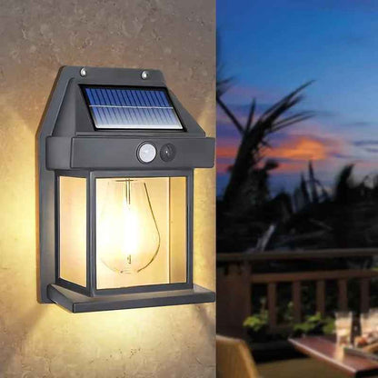 Aurevia Sentinel Solar Motion Sensor Wall Light for Outdoor Security