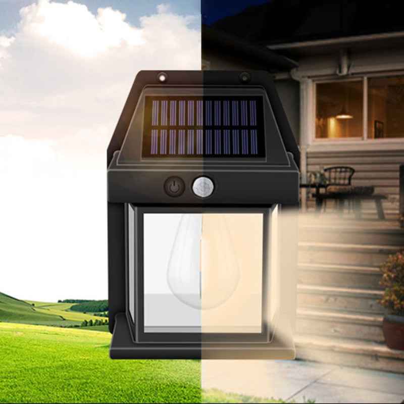 Aurevia Sentinel Solar Motion Sensor Wall Light for Outdoor Security