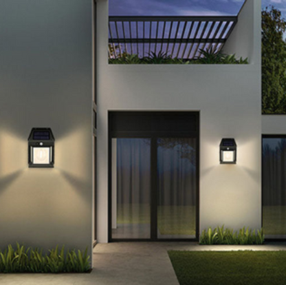 Aurevia Sentinel Solar Motion Sensor Wall Light for Outdoor Security