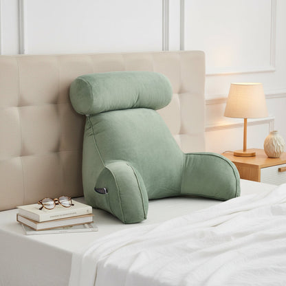 Velmira Adjustable Backrest Cushion with Neck Support and Side Pocket