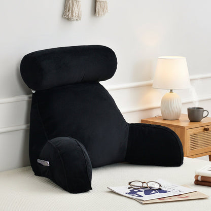 Velmira Adjustable Backrest Cushion with Neck Support and Side Pocket