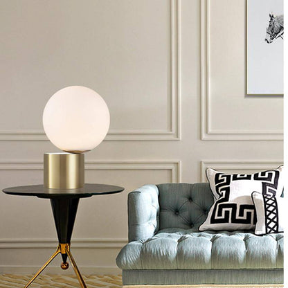 Norissa Modern Bedroom Table Lamp – Gold Brass Base With Soft Ambient Lighting