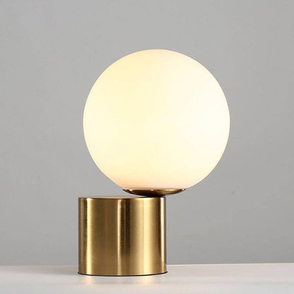 Norissa Modern Bedroom Table Lamp – Gold Brass Base With Soft Ambient Lighting