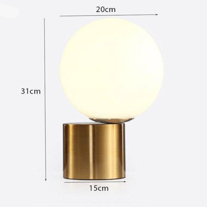Norissa Modern Bedroom Table Lamp – Gold Brass Base With Soft Ambient Lighting
