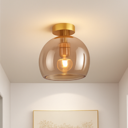 Elira Modern LED Glass Ceiling Light Fixture for Elegant Interiors