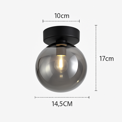 Elira Modern LED Glass Ceiling Light Fixture for Elegant Interiors