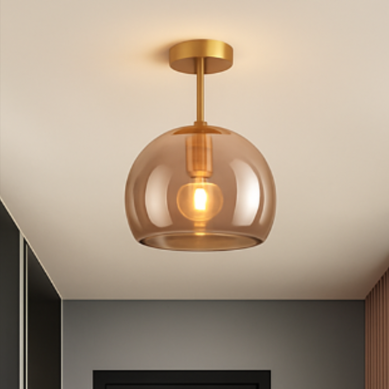 Elira Modern LED Glass Ceiling Light Fixture for Elegant Interiors