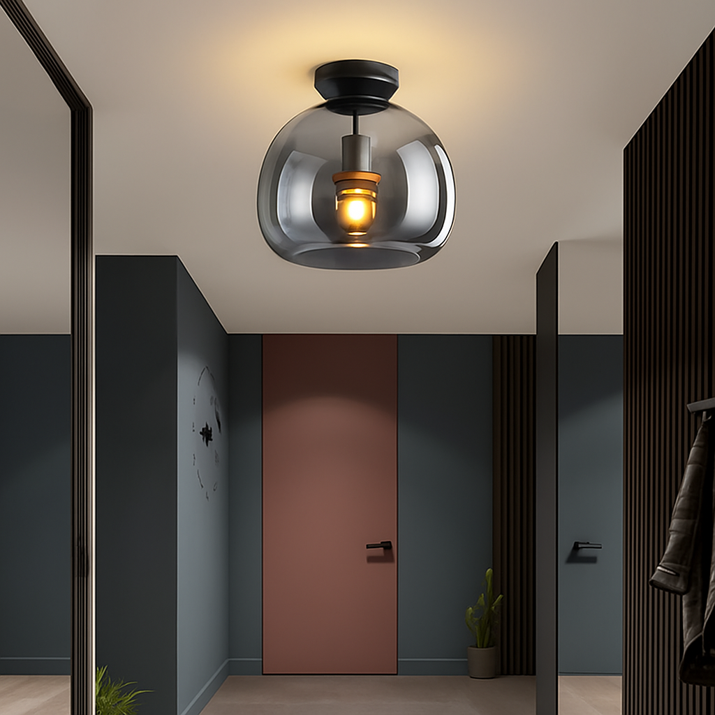 Elira Modern LED Glass Ceiling Light Fixture for Elegant Interiors