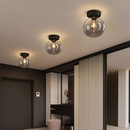 Elira Modern LED Glass Ceiling Light Fixture for Elegant Interiors