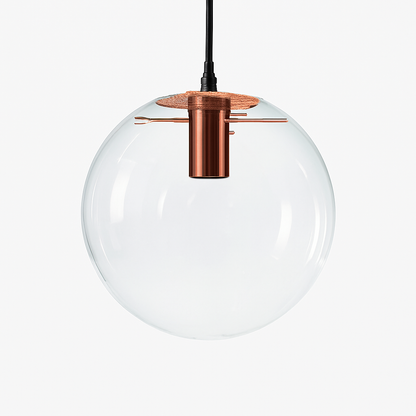 Kora Modern Black Pendant Light – Dimmable Glass Design for Stylish Kitchens