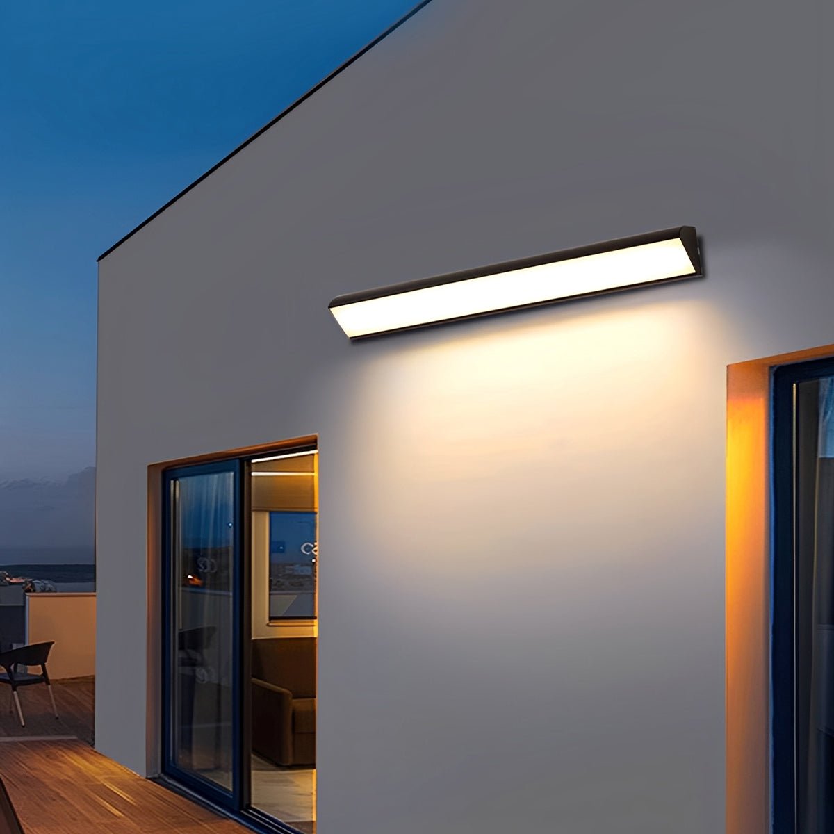 Linia Modern Outdoor Wall Light – Sleek LED Fixture for Enhanced Ambiance