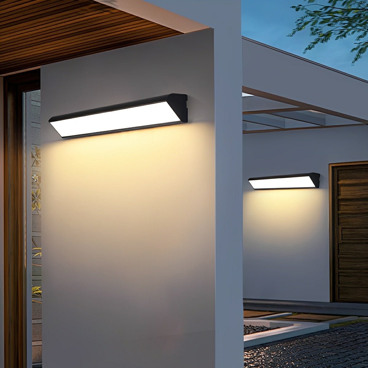 Linia Modern Outdoor Wall Light – Sleek LED Fixture for Enhanced Ambiance