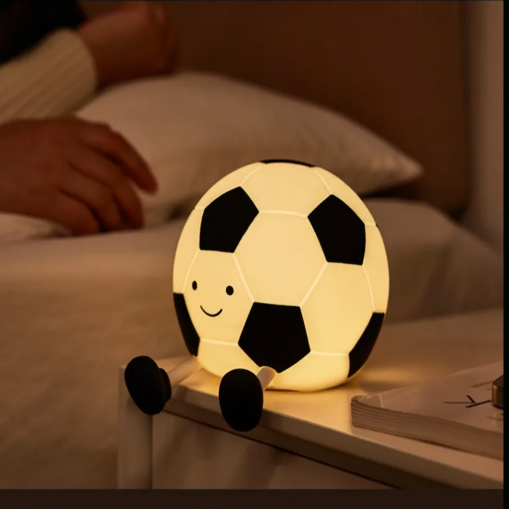 Glowkick Football Night Light with Adjustable Brightness for Kids