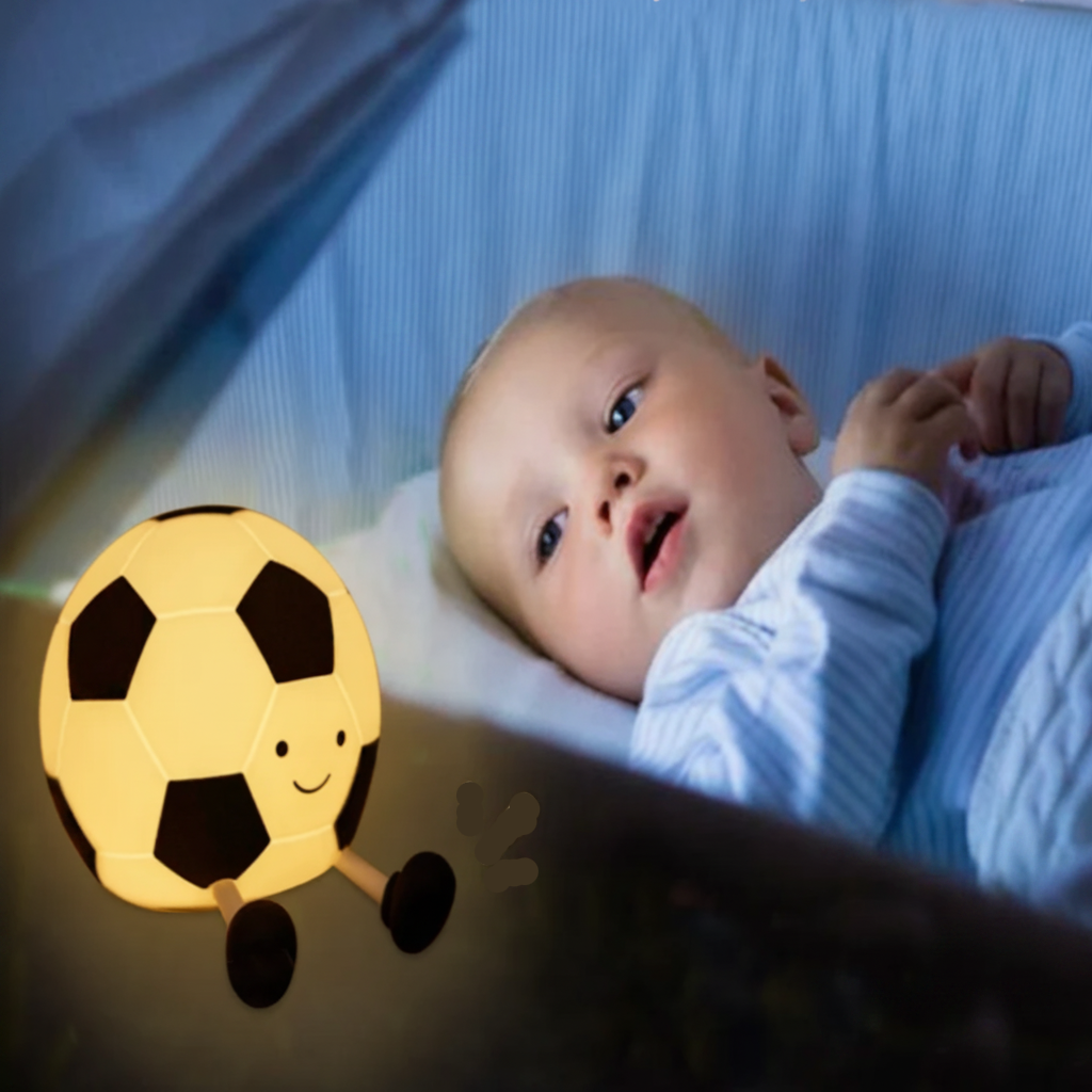 Glowkick Football Night Light with Adjustable Brightness for Kids