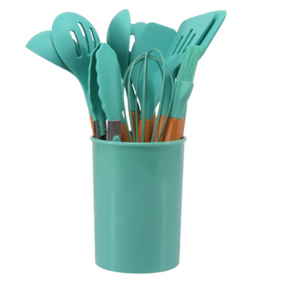 Elaria Eco-Friendly Kitchen Utensil Set – 12-Piece Cooking Tools for Everyday Use