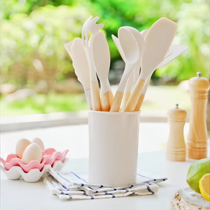 Elaria Eco-Friendly Kitchen Utensil Set – 12-Piece Cooking Tools for Everyday Use