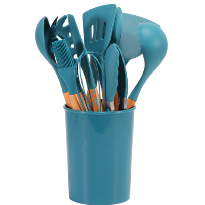 Elaria Eco-Friendly Kitchen Utensil Set – 12-Piece Cooking Tools for Everyday Use