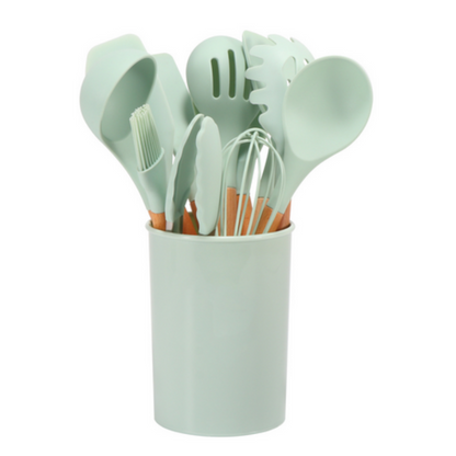 Elaria Eco-Friendly Kitchen Utensil Set – 12-Piece Cooking Tools for Everyday Use