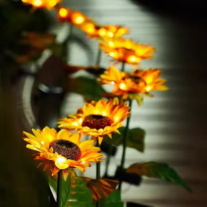 Luna Sunflower Solar Garden Light – Automatic LED Outdoor Lights for Garden Ambiance