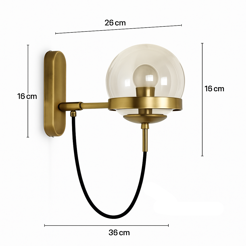 Velo Modern LED Wall Light – Elegant Glass Sconce for Stylish Home Ambiance