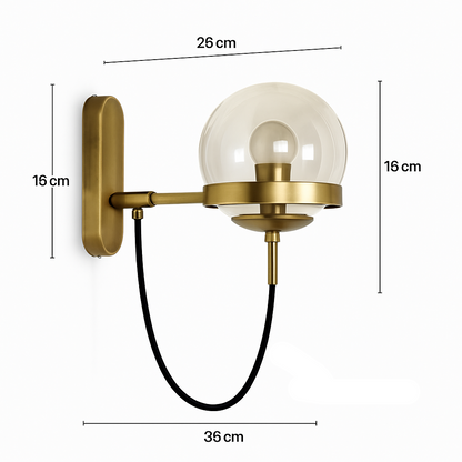 Velo Modern LED Wall Light – Elegant Glass Sconce for Stylish Home Ambiance
