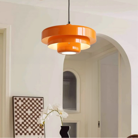 Sorbet Modern Pendant Light with Tiered Aluminium Kitchen Design
