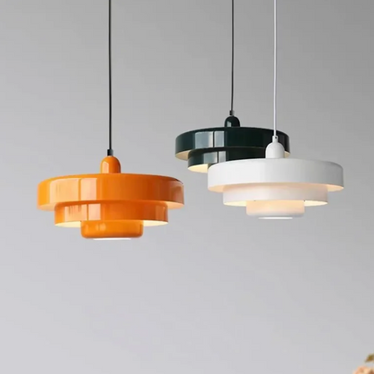 Sorbet Modern Pendant Light with Tiered Aluminium Kitchen Design