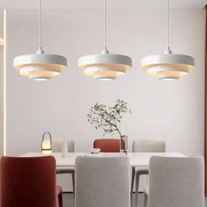 Sorbet Modern Pendant Light with Tiered Aluminium Kitchen Design