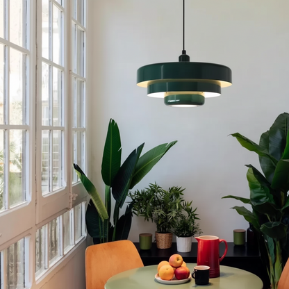 Sorbet Modern Pendant Light with Tiered Aluminium Kitchen Design