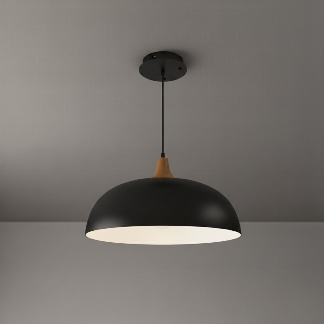 Grove Modern Oak Ceiling Light with Adjustable LED Pendant