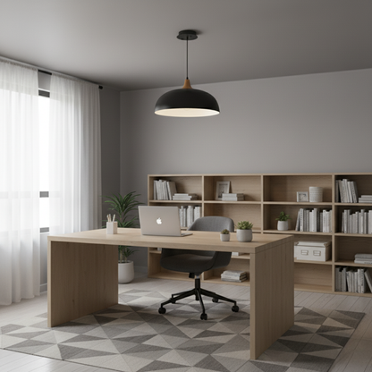 Grove Modern Oak Ceiling Light with Adjustable LED Pendant