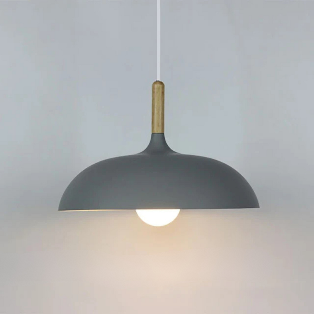 Grove Modern Oak Ceiling Light with Adjustable LED Pendant
