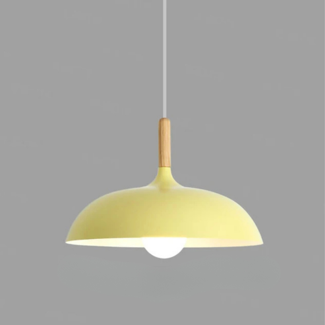 Grove Modern Oak Ceiling Light with Adjustable LED Pendant