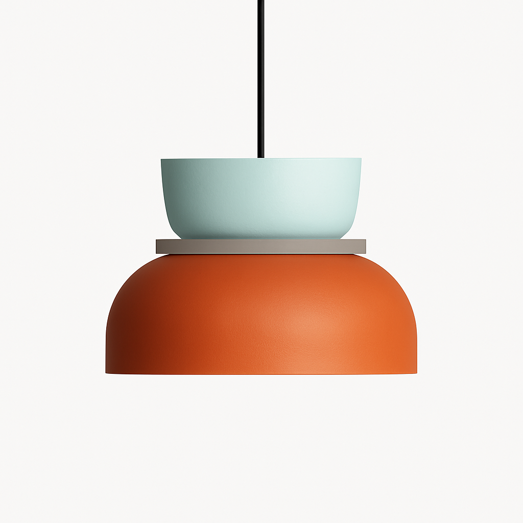 Makka Modern Colorful Pendant Light – Adjustable Height for Artistic Illumination