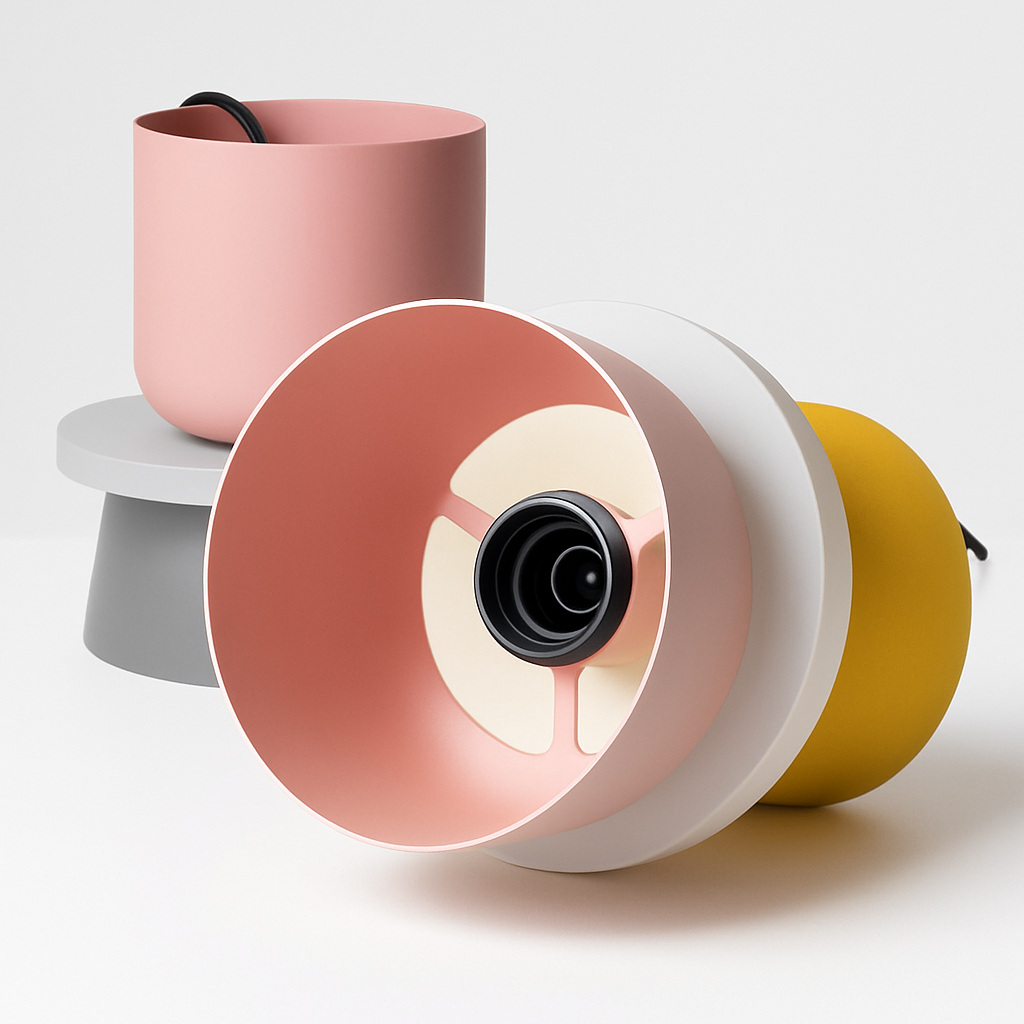 Makka Modern Colorful Pendant Light – Adjustable Height for Artistic Illumination