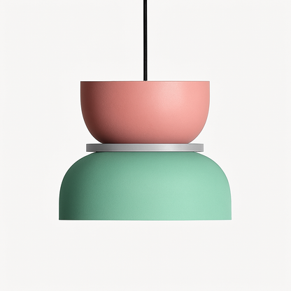 Makka Modern Colorful Pendant Light – Adjustable Height for Artistic Illumination