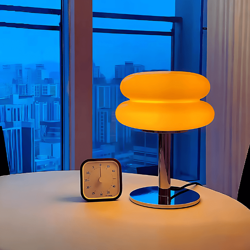 Bonbon Halo Table Lamp with Adjustable Brightness and LED Lighting